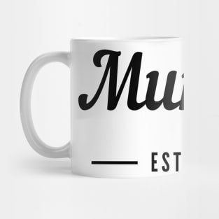 Mummy EST. 2022. Simple Typography Design Perfect For The New Mum Or Mum To Be. Mug